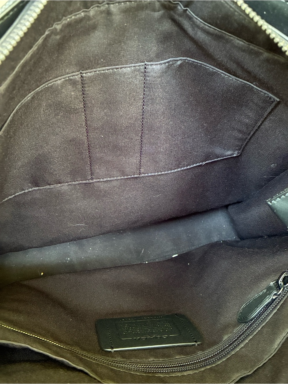 Coach Men's Graham Structured Tote Bag Signature Canvas Charcoal Black C3232 - Picture 13 of 13
